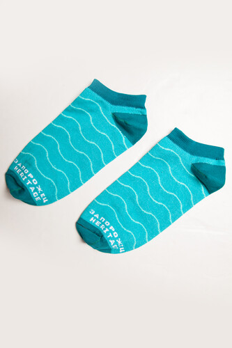 Носки ЗАПОРОЖЕЦ Волны короткие Светло-Зеленый фото 4