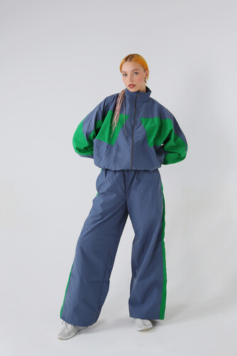 Костюм спортивный NICE TWICE с декоративными вставками Антрацитовый фото 14