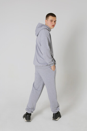 Худи NICE TWICE Серый Меланж фото 14