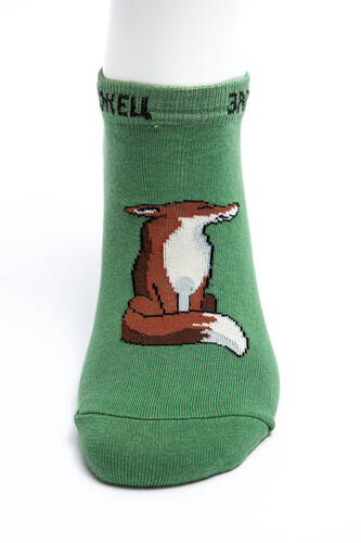 Носки ЗАПОРОЖЕЦ Лиса короткие Хаки фото 11