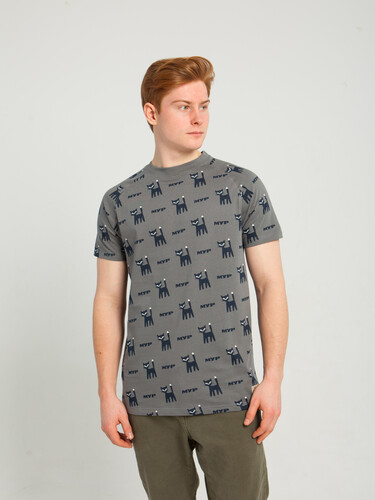 Футболка ЗАПОРОЖЕЦ Miau-Miau Grey Aop фото 9