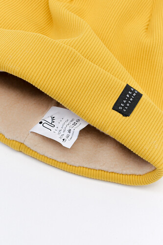 Шапка SEA-PEA СLOTHING Two (с флисом) Горчица фото 5