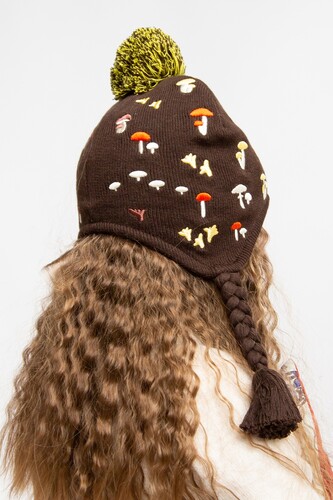 Шапка ЗАПОРОЖЕЦ Gribochki s kosichkami (детская) Brown фото 18