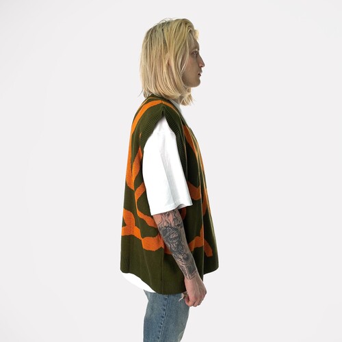 Жилет КРЕПОСТЬ Lines Хаки/Оранжевый фото 6