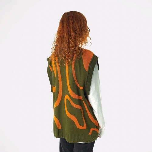 Жилет КРЕПОСТЬ Lines Хаки/Оранжевый фото 11