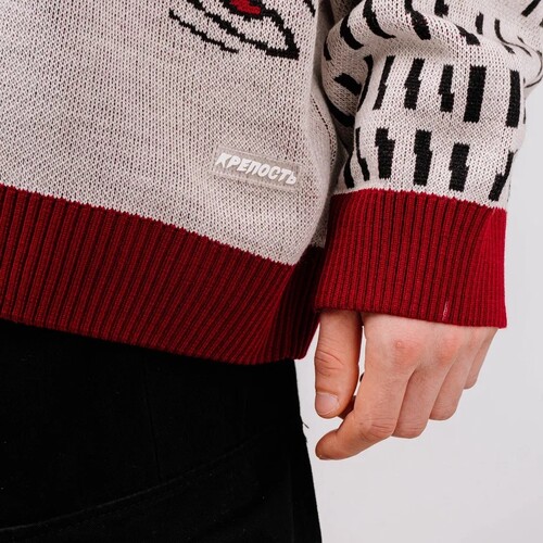 Джемпер КРЕПОСТЬ Eyes Бежевый фото 10