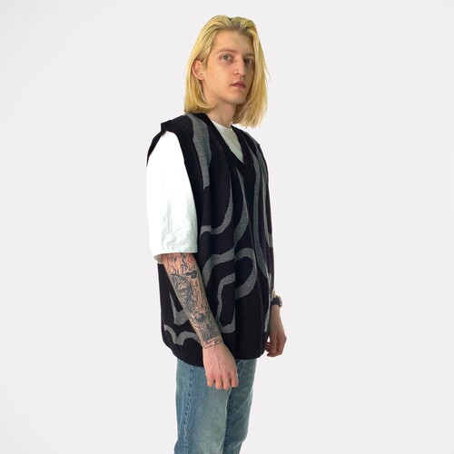 Жилет КРЕПОСТЬ Lines Чёрный/Серый фото 10