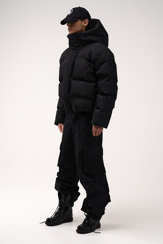 Пуховик ZNY HOODED Black фото 13