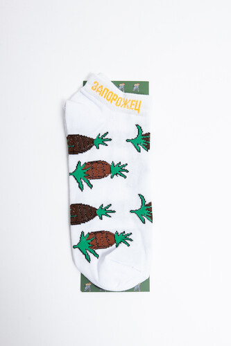 Носки ЗАПОРОЖЕЦ Ананас короткие Белый фото 7