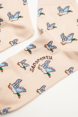 Носки ЗАПОРОЖЕЦ Дичь Светло-Бежевый фото 8
