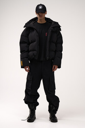 Пуховик ZNY HOODED Black фото 15