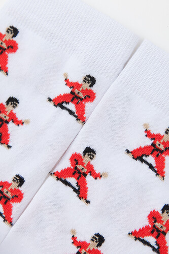 Носки ЗАПОРОЖЕЦ Каратисты Белый/Красный фото 10