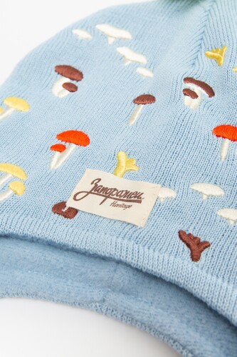 Шапка ЗАПОРОЖЕЦ Gribochki s kosichkami (детская) Blue фото 14