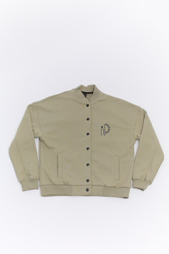 Толстовка без капюшона SEA-PEA СLOTHING женская Пыльный Зеленый фото 5