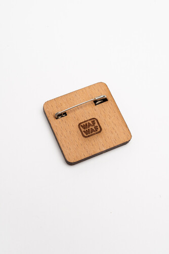 Значок деревянный WAF-WAF Все в порядке фото 6