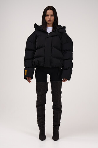 Пуховик ZNY HOODED Black фото 15