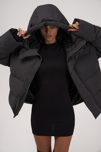 Пуховик ZNY HOODED Grey фото 15