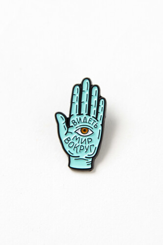 Пин металлический WAF-WAF Видеть мир вокруг (Мятный) фото 4