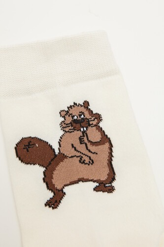 Носки ЗАПОРОЖЕЦ Бобры Светло-Бежевый фото 18