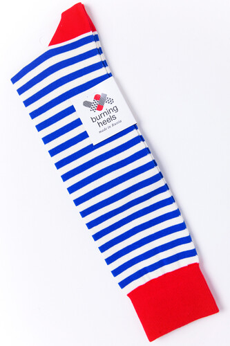 Гольфы BURNING HEELS Тельняшка Синий фото 6