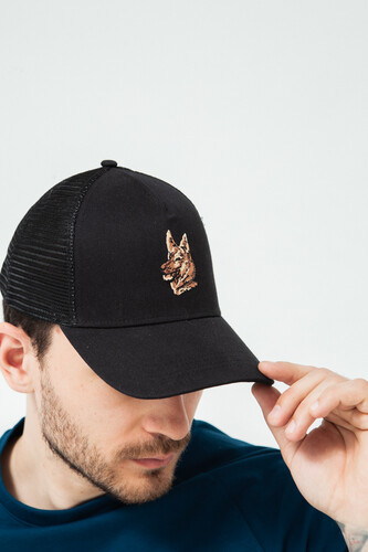 Бейсболка ЗАПОРОЖЕЦ Ovcharka Trucker Black фото 8