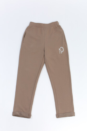 Брюки SEA-PEA СLOTHING зауженные (женские) Серо-Бежевый фото 6