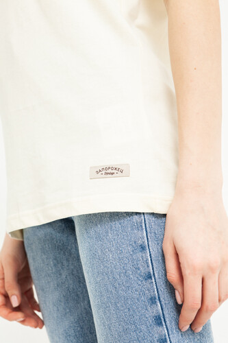 Футболка ЗАПОРОЖЕЦ Vesy Off White фото 12