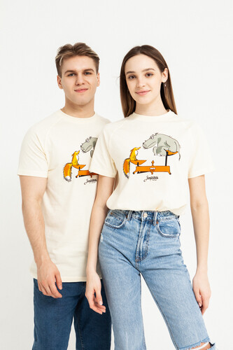 Футболка ЗАПОРОЖЕЦ Vesy Off White фото 7