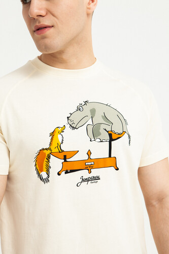 Футболка ЗАПОРОЖЕЦ Vesy Off White фото 10