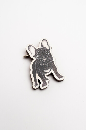 Значок деревянный WAF-WAF Французский бульдог фото 4