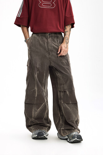 Брюки Truespin TIE-DYE Серо-Коричневый фото 5