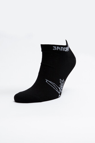 Носки ЗАПОРОЖЕЦ Душа каллиграфия короткие Черный фото 6