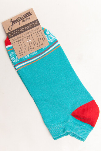 Носки ЗАПОРОЖЕЦ Спорт Печать короткие Светло-Зеленый фото 5