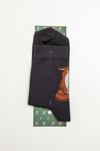 Носки ЗАПОРОЖЕЦ Лиса Темно-Серый фото 9