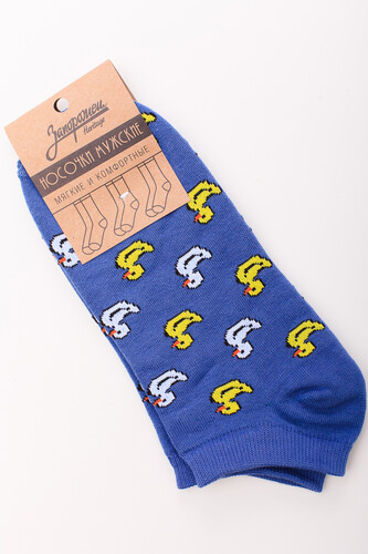 Носки ЗАПОРОЖЕЦ Утята короткие Джинс фото 6