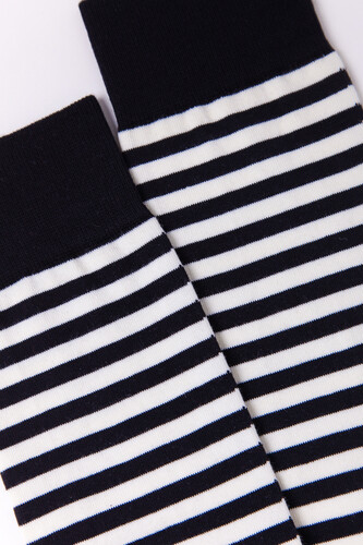 Гольфы BURNING HEELS Тельняшка Черный фото 5