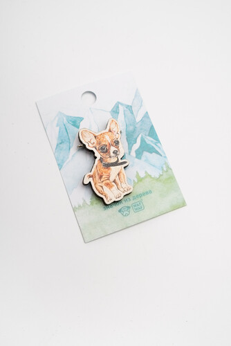 Значок деревянный WAF-WAF Чихуахуа фото 5