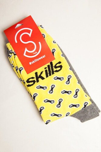Носки SKILLS Цепи Желтый фото 6