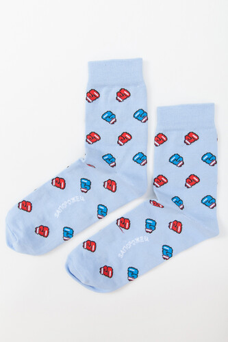 Носки ЗАПОРОЖЕЦ Бокс Светло-Голубой фото 9