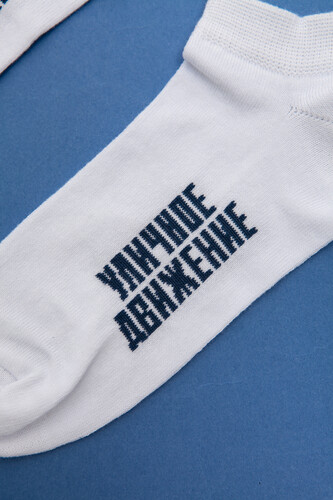 Носки ЗАПОРОЖЕЦ Уличное движение короткие Белый фото 5
