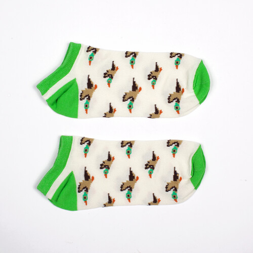 Носки ЗАПОРОЖЕЦ Дичь 86 Бит короткие Кремовый/Салатовый фото 2