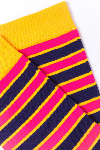 Носки BURNING HEELS Полосатый Розовый фото 4