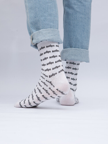 Носки ЗАПОРОЖЕЦ Добро мини Белый фото 17