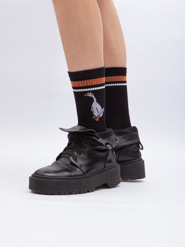 Носки ЗАПОРОЖЕЦ Спорт Гусь Черный фото 16