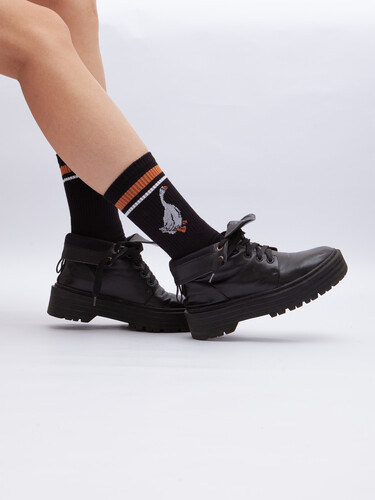 Носки ЗАПОРОЖЕЦ Спорт Гусь Черный фото 22