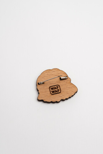 Значок деревянный WAF-WAF Интроверт фото 6