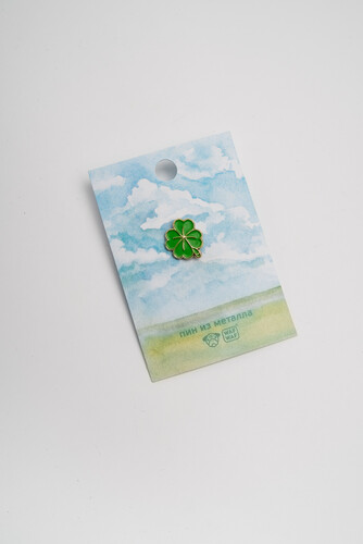 Пин металлический WAF-WAF Клевер фото 5