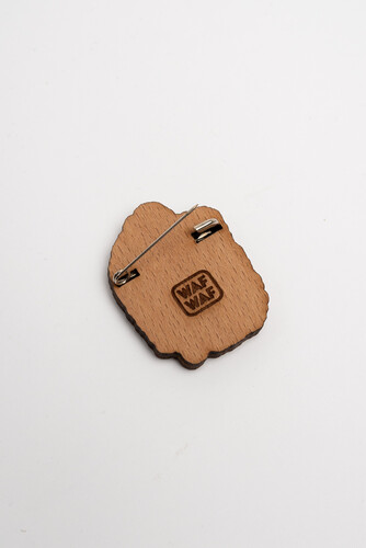 Значок деревянный WAF-WAF Померанский Шпиц фото 6