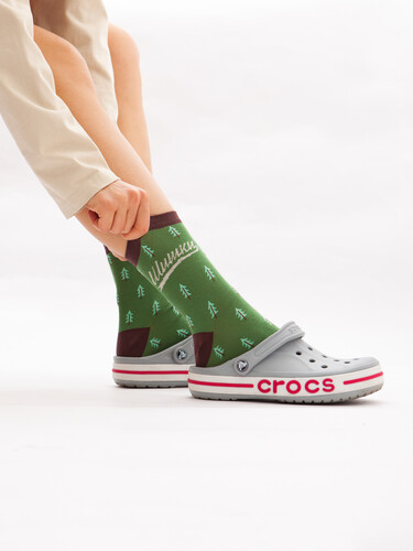 Носки ЗАПОРОЖЕЦ Шишки Зеленый фото 34