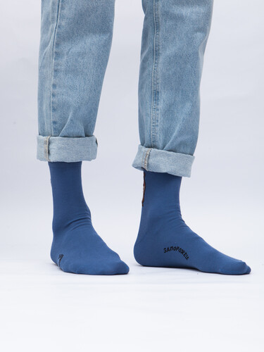 Носки ЗАПОРОЖЕЦ Бобры Светлый Джинс фото 17